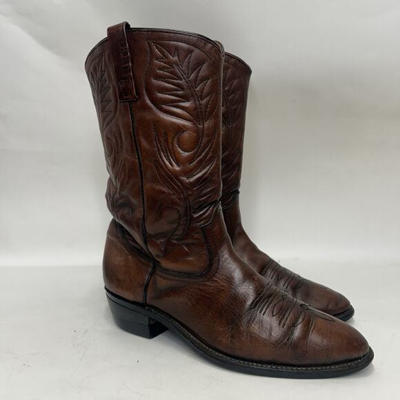 Vintage Red Wing 9801 Pecos Pull-On Cowboy Boots “Brown” main image 4